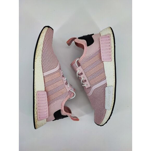 Adidas Women's Boost NMD R1 Pink Mesh Running Sneakers Size 9 US - Picture 5 of 8